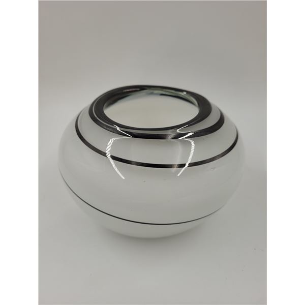 Hand-Blown Art Glass Bowl