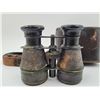 Image 3 : Antique Binoculars w/ Leather Accents & Case