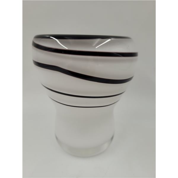 Hand-Blown Art Glass Vase