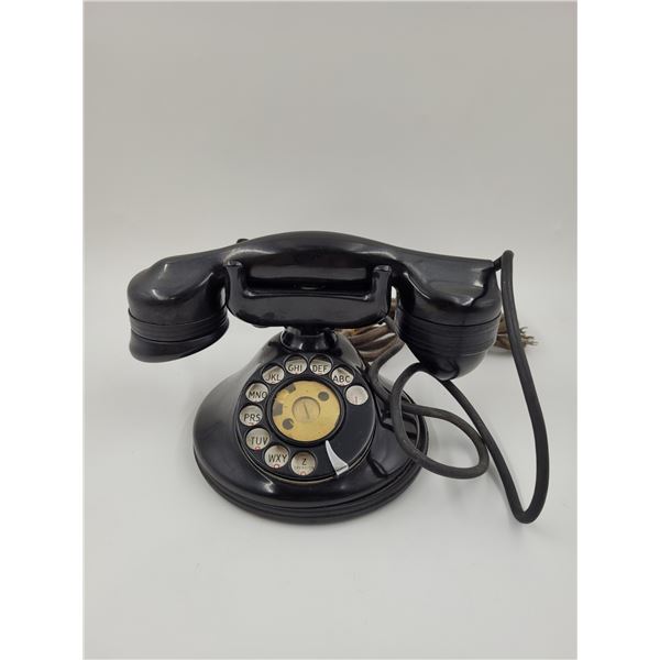 VTG Black Rotary Phone