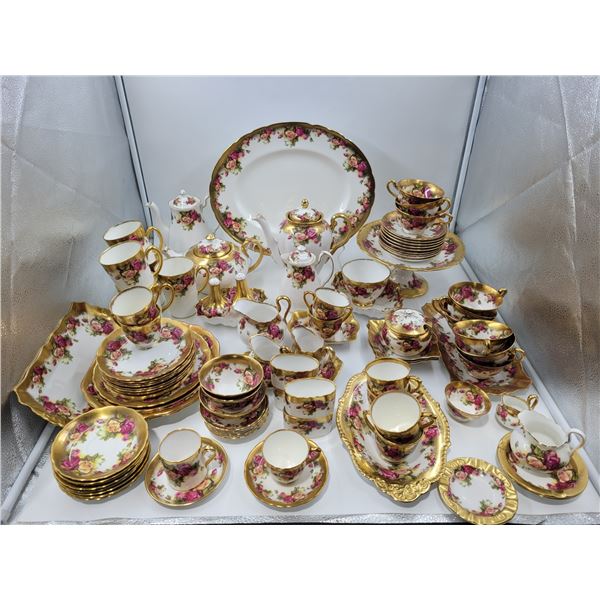 Lot of Royal Chelsea "Golden Rose" Bone China Dishes Made in England