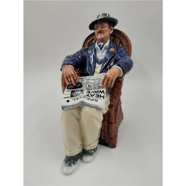 Royal Doulton Hand-Painted Porcelain Taking Things Easy Figurine Made in England (HN2677)