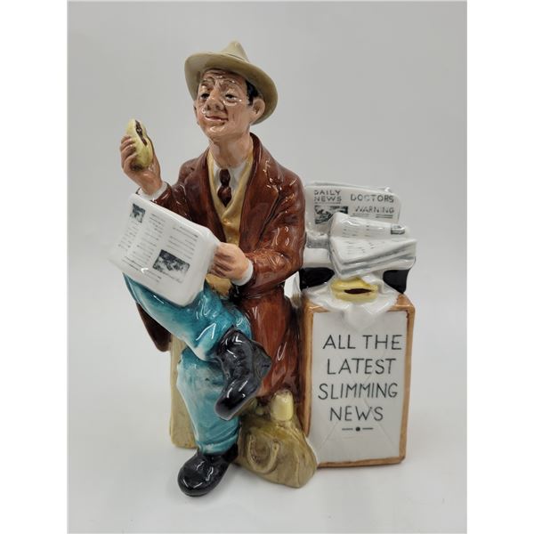 Royal Doulton Hand-Painted Porcelain Stop Press Figurine Made in England (HN2683)