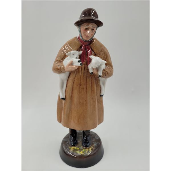 Royal Doulton Hand-Painted Porcelain Lambing Time Figurine Made in England (HN1890)