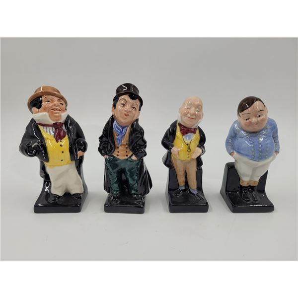 4 Royal Doulton Hand-Painted Porcelain Figurines Made in England