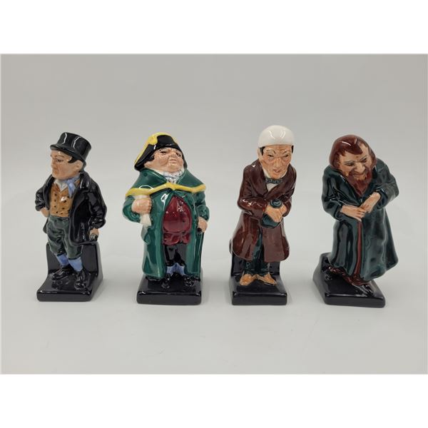 4 Royal Doulton Hand-Painted Porcelain Figurines Made in England