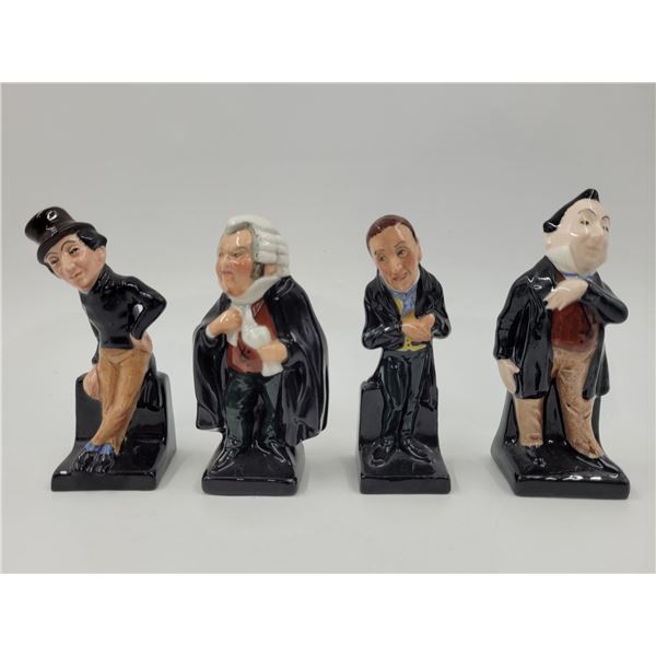 4 Royal Doulton Hand-Painted Porcelain Figurines Made in England