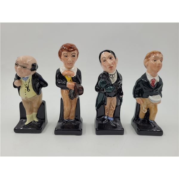 4 Royal Doulton Hand-Painted Porcelain Figurines Made in England