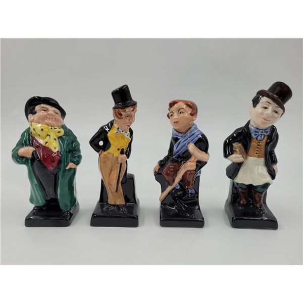 4 Royal Doulton Hand-Painted Porcelain Figurines Made in England