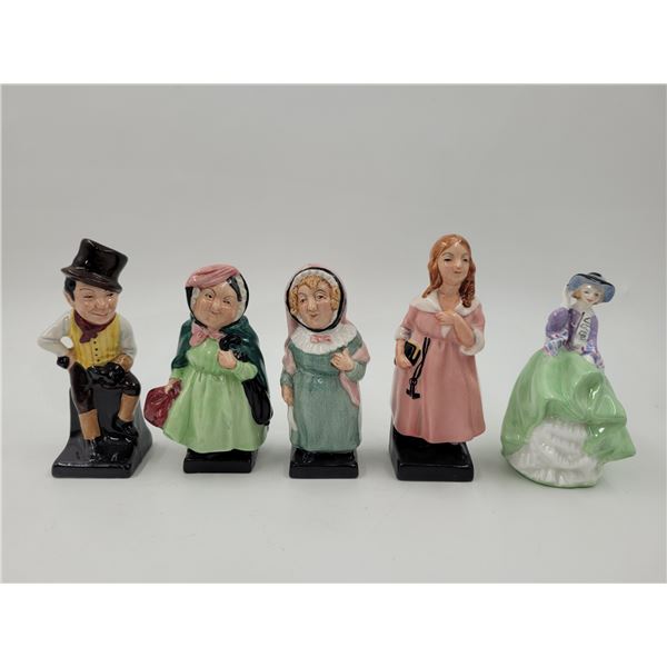 4 Royal Doulton Hand-Painted Porcelain Figurines Made in England