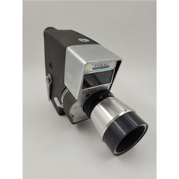 Emdeko Movie Camera Made in Japan w/ Mansfield Cinepar Reflex Zoom Lens