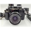Image 2 : Canon A-1 Camera w/ Assorted Lenses