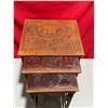 Image 2 : Peruvian Embossed Wood Nesting Tables