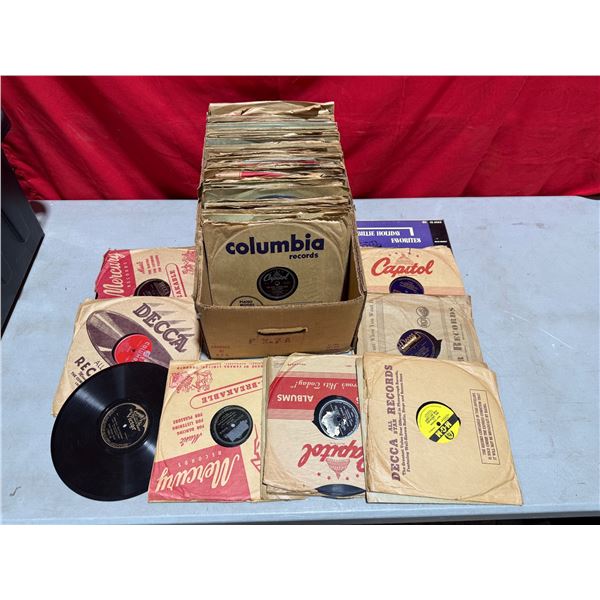 Lot of Assorted 78 RPM Vinyl Records