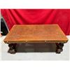 Image 1 : Peruvian Embossed Leather Coffee Table
