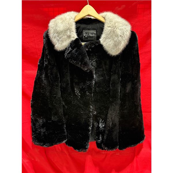 VTG The House of Quality Furs RJ Pop Ltd. Vancouver Fur Coat