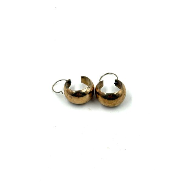 Pair of 14 Kt. Gold Hoop Earrings