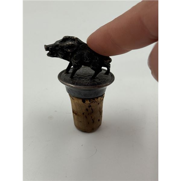 Antique Boar Bottle Stopper