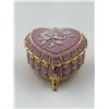 Image 1 : Pink Heart-Shaped Trinket Box