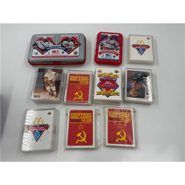 Lot of Assorted Hockey Cards w/ McDonald's, Central Red Army, & More