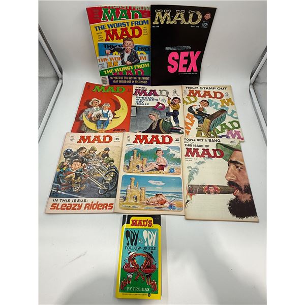 Lot of Assorted VTG Mad Magazines
