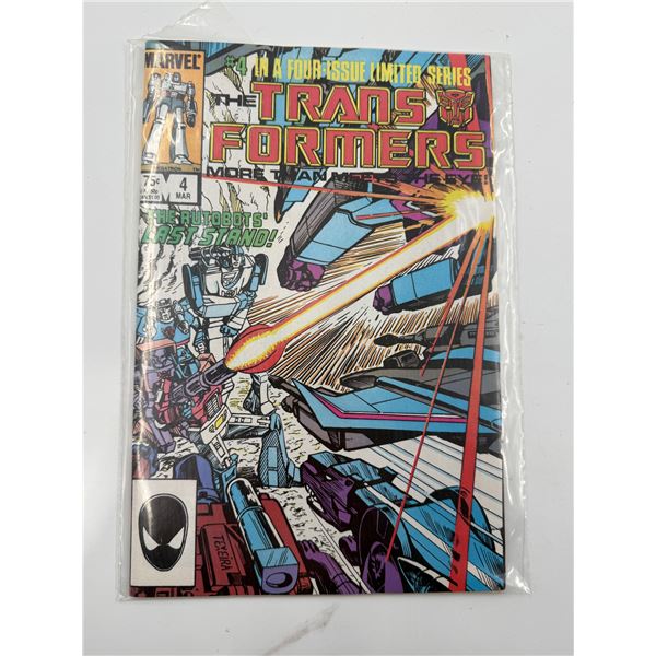 Marvel The Transformers #4 Comic Book