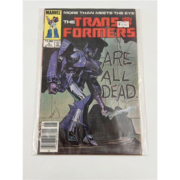 Marvel The Transformers #5 Comic Book