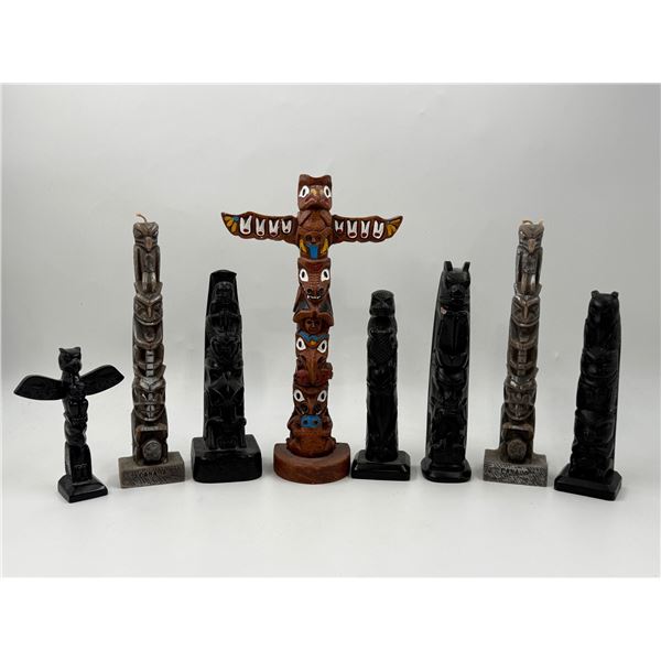 Lot of Totem Poles