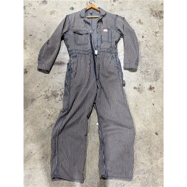 VTG Striped Railroad Coveralls
