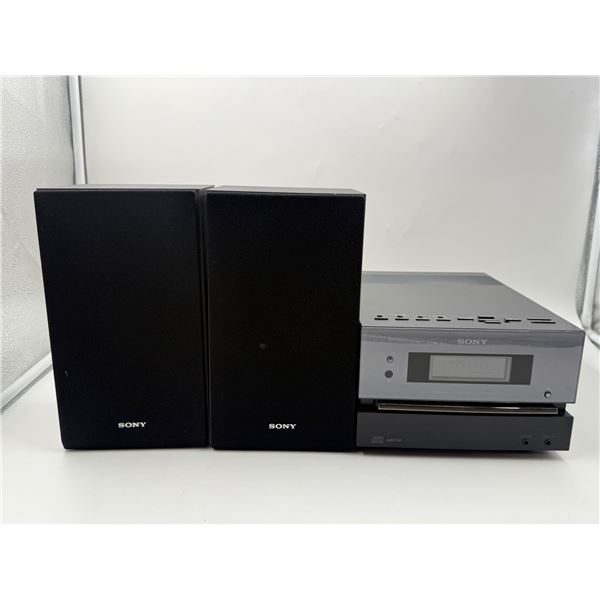 Sony Hi-Fi Component System CMT-BX1 & Pair of Sony Speakers