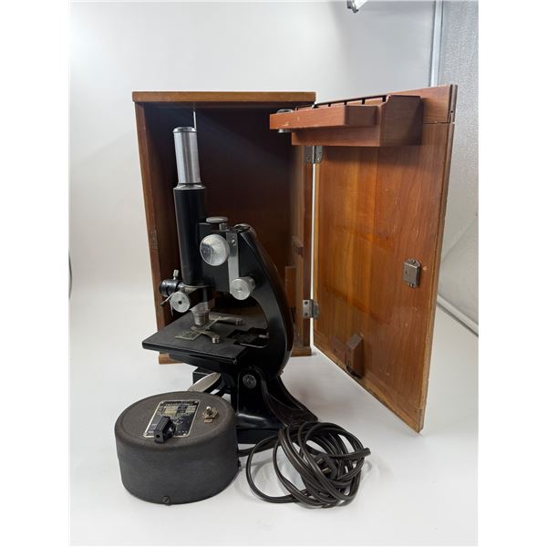 Bausch & Lomb Optical Co. Microscope & Jefferson Electric Co. Transformer