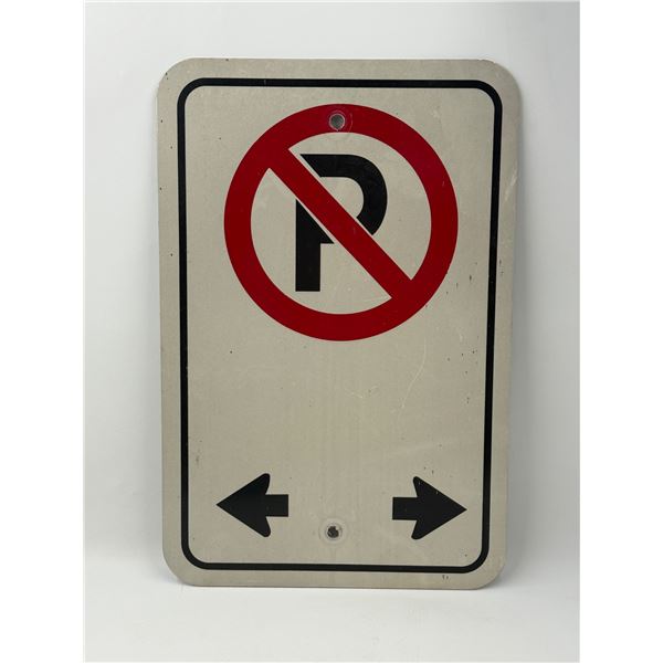 Metal No Parking Sign