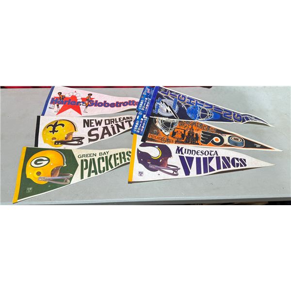 Lot of VTG Pennants