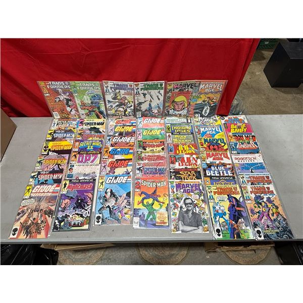 Lot of Assorted VTG Comic Books w/ GI Joe, Spider-Man, Transformers, & More