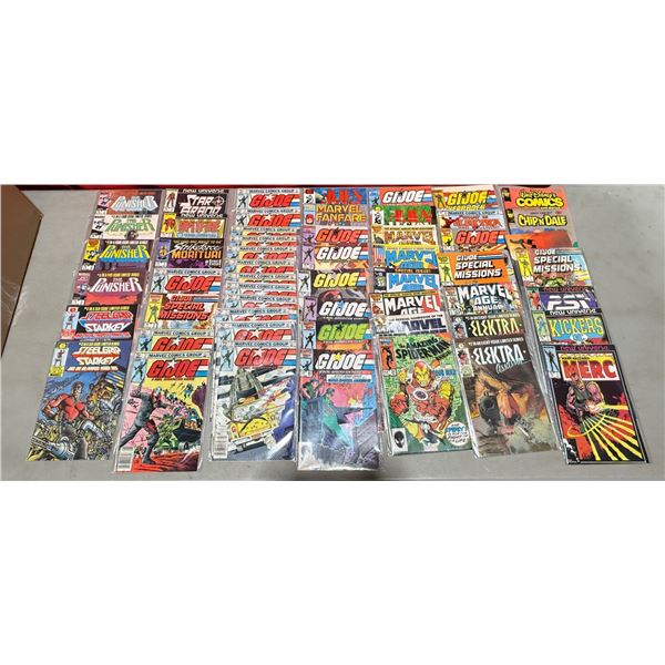 Lot of Assorted VTG Comics w/ GI Joe, The Punisher, & More
