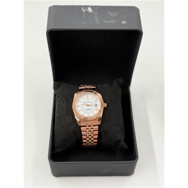 Replica Rolex Rose Gold Sky-Dweller Watch
