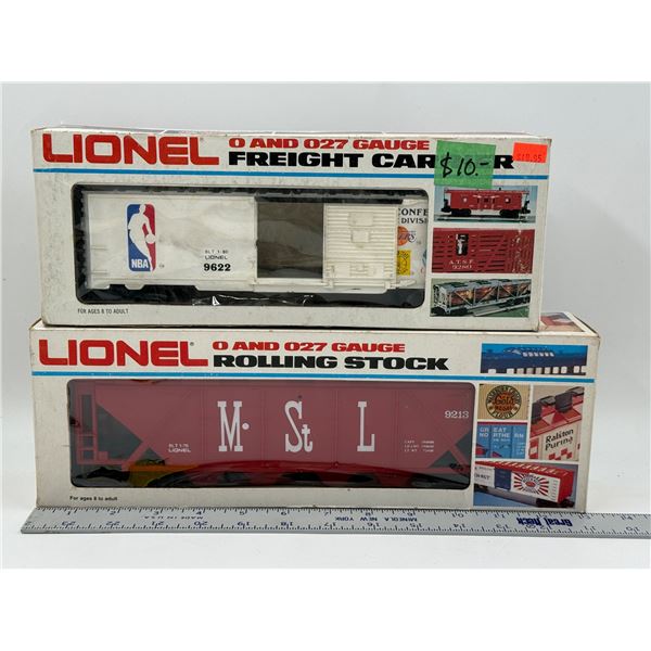 VTG Lionel 0 And 027 Gauge Freight Carrier & Rolling Stock Cars