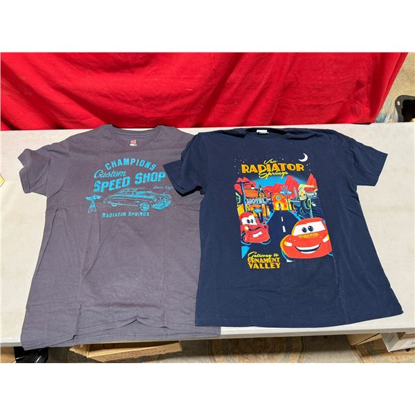 2 Pixar Cars Radiator Springs T-Shirts