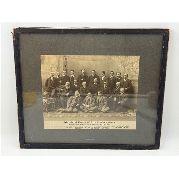 Framed 1901 Mainland Board of Fire Underwriters Print