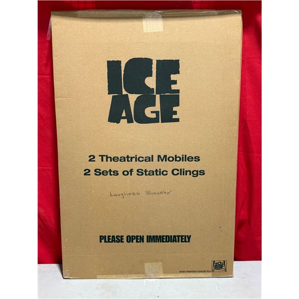 2 ICE AGE Theatrical Mobiles & 2 Sets Of Static Clings