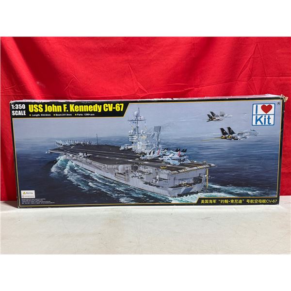 1:350 Scale USS John F. Kennedy CV-67 Aircraft Carrier Model Kit