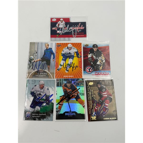 Lot Of Assorted Signed Hockey Cards Including Upper Deck
