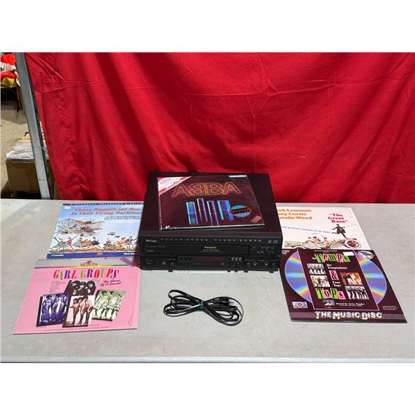 Panasonic LaserDisc Player & Assorted LaserDiscs