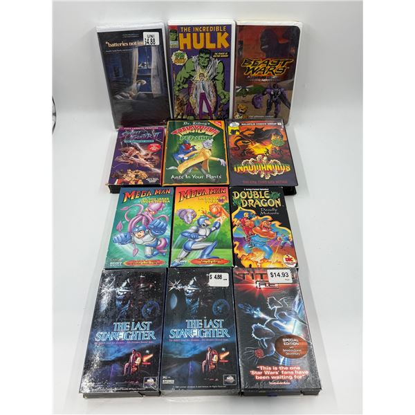 Lot of Assorted VHSs w/ The Incredible Hulk, The Last Starfighter, & More