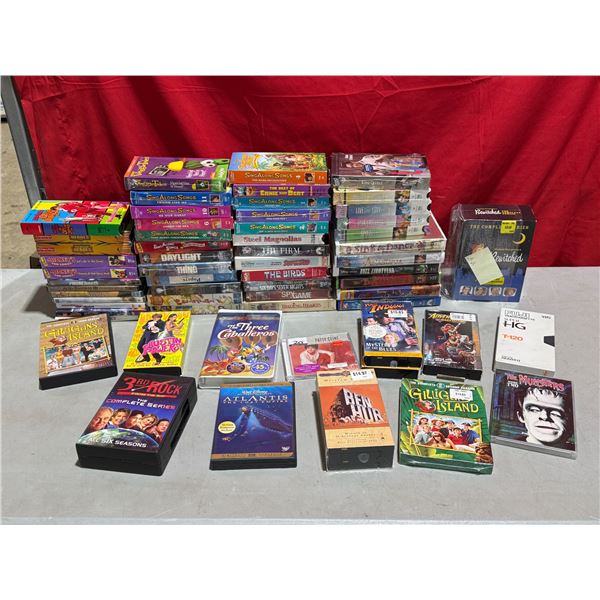 Lot of Mostly Assorted VHSs w/ Bewithced, Austin Powers, & More