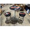 Image 1 : Budweiser Cocktail Table & Matching Bar Stools
