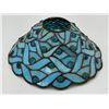 Image 3 : Tiffany-Style Blue Stained Glass Lamp Shade