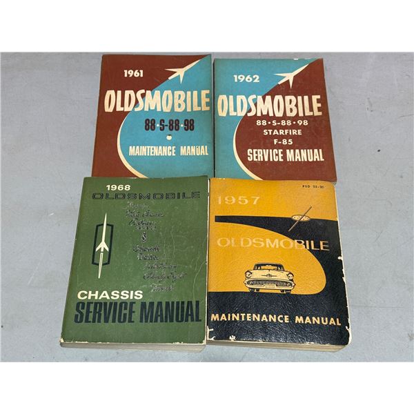 Oldsmobile Service & Maintenance Manuals (Lot of 4, 1957–1968)