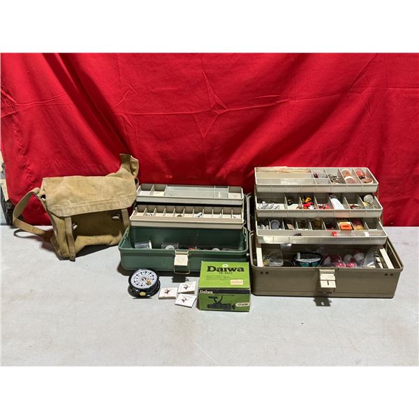 Lot Of Fishing Tackle Boxes, Gear & Accessories (Daiwa)