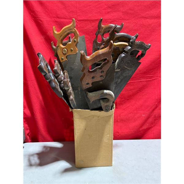 Lot Of VTG Hand Saws (Disston & Others)